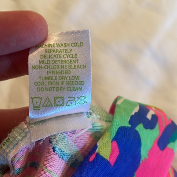 Lilly Pulitzer Pink and Green Coverup Dress - Picture 7 of 7